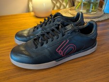 Adidas Five Ten Sleuth DLX PU Flat Mountain Bike Shoes Black Red Gum UK 10