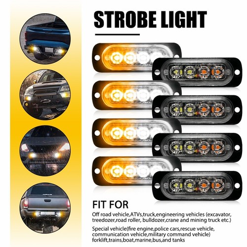 Amber white led car truck - amber&white,