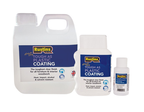 Tough plastic coating for - as,