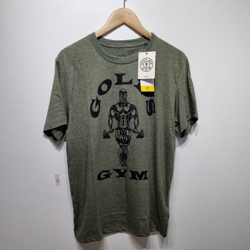 Gold gym men shirt - t-shirt, khaki
