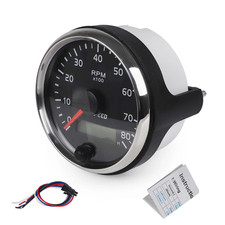 Amber/White Light RPM Gauge