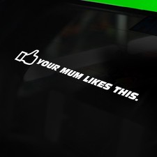 2x Funny Car Window Bumper