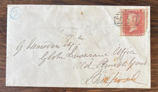 GB QV 1856 1d Penny Red Star