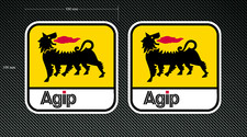 AGIP stickers/decals 2 x 100mm