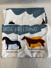 Kid Horse Bedding Set Animal Theme Handsome Horse Pillowcase and Duvet
