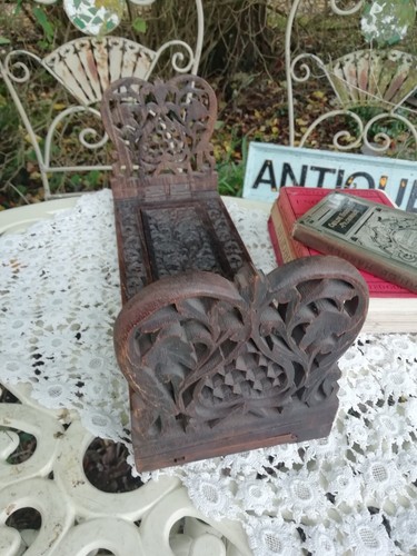 Antique kashmir carved wooden - antique,