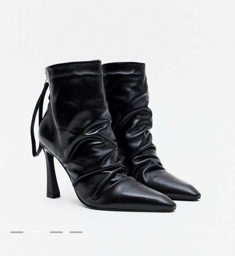 Women black leather slouch - women’s,