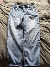 PILCRO Jeans 12 W29 Blue Women's Cotton Blend Straight Denim Casual