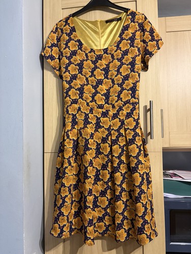 Ladies navy mustard floral - ladies, &