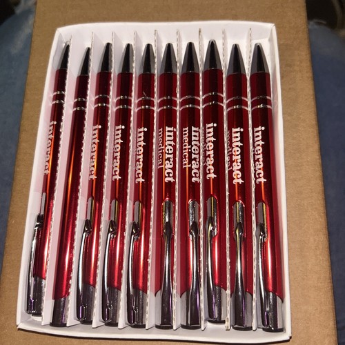 Red metal pens bulk order - metal,