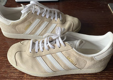 Adidas Gazelle Originals Vapour Pink / Beige Suede Trainers Size UK 6