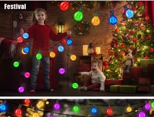 100FT Multi-Coloured LED Bulb