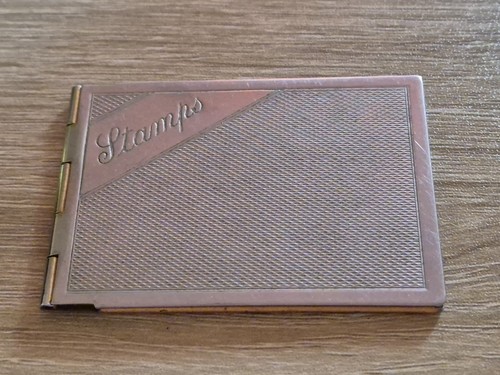 Vintage postage stamp holder - vintage,
