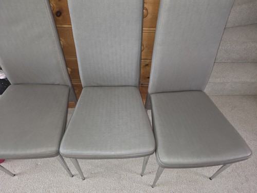 Grey dinning room chairs - room, 3