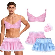 Crossdressing Mens Plaid