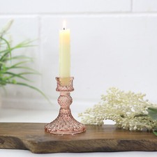 Coloured Glass Candle Holders