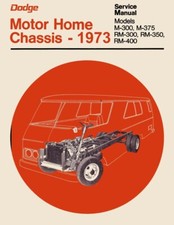 1973 Dodge Class A Motorhome Chassis Shop Service Repair Manual Book Guide OEM