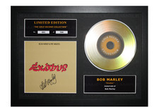 Bob Marley Signed Gold Disc