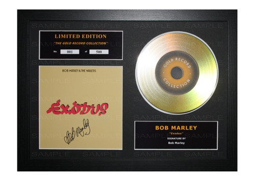 Bob marley signed gold - marley, disc