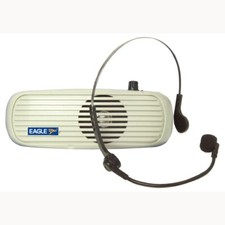 EAGLE P660 WAISTBAND AMPLIFIER WITH HEADSET - WHITE