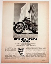 1974 Cycle World Rickman Honda