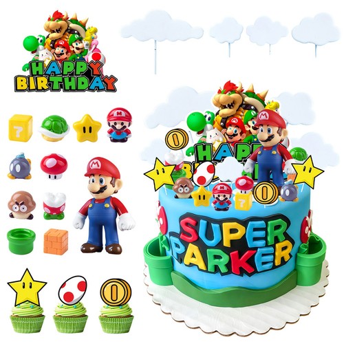 Pcs super mario cake - pcs,