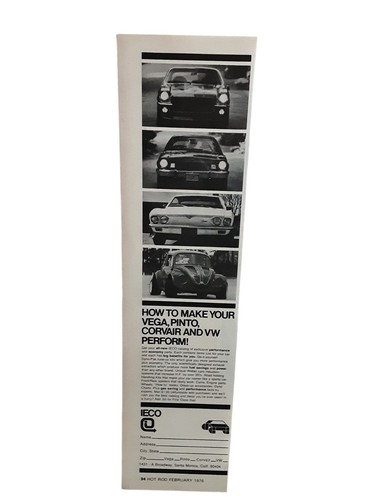 1976 ieco vega - pinto, corvair