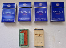 6 empty vintage cigarette