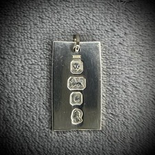 Sterling Silver Ingot Pendant