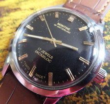 Black Dial Montine 17 Jewel