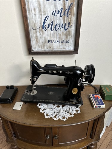 Vtg antique singer sewing - singer,