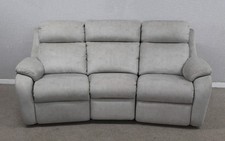 G Plan Kingsbury Stingray Platinum Fabric Power 3 Seater Curved Sofa
