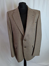 Odermark Tweed Wool Blazer Suit Jacket Smart Casual Dress Brown 44 A4240