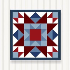 Barn Quilt Square, 8 Sizes, Outdoor & Indoor Wall Art, Home Decor, BQ117-01