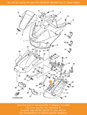 YAMAHA Emblem, 4TX-28328-80