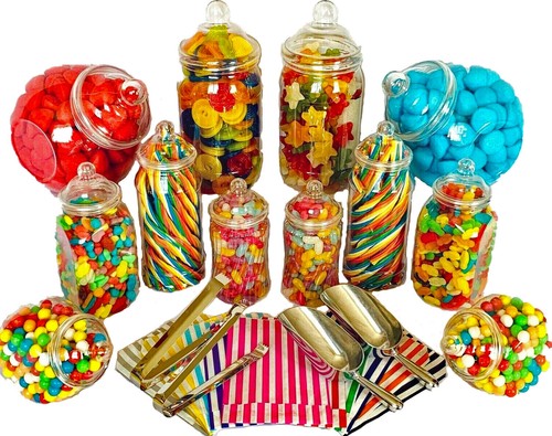 Plastic sweet jars 100 - plastic, bags
