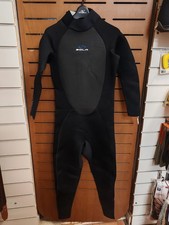 SOLA FUSION 3/2MM MENS SUMMER WETSUIT BLACK SIZE MEDIUM