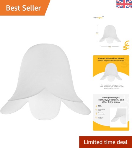 Set frosted white flower - white,
