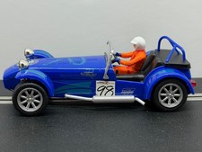 Scalextric Caterham 7 Blue #98 - Slight Damage to Windscreen - See photos (C2212