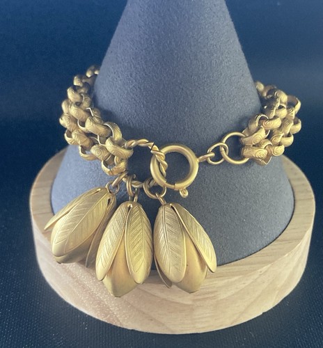 Vintage bracelet matte gold - bracelet,