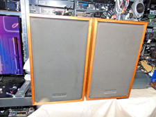 2x Vintage Realistic Radio Shack MC-1201 40-1990 Bookshelf Speakers Wooden