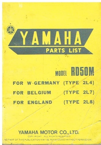 Yamaha rd50m orig 1977 - yamaha,