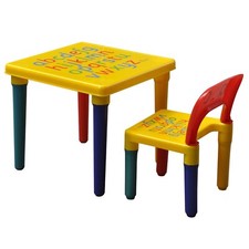 Kids Table and Chair Set ABC