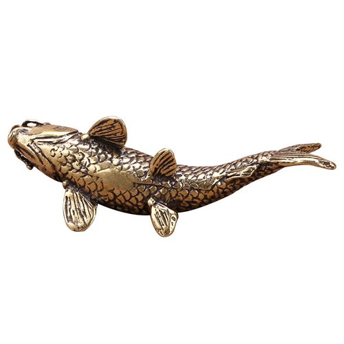 Copper koi ornament - copper,