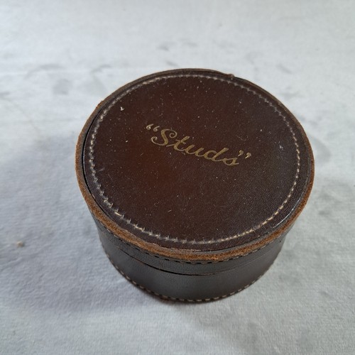 Vintage english leather studs - vintage,