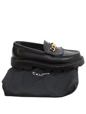 Celine Women's Flat Shoes UK 5 Black 100% Other Loafer