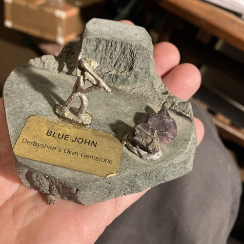 Derbyshire blue john miner - blue,