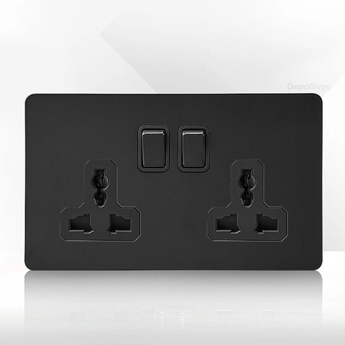 Black toggle light switch 4 - black,