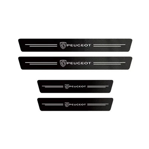 4pcs peugeot carbon fibre - 4pcs,