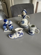 Delft Pottery Set Of 4 Pieces